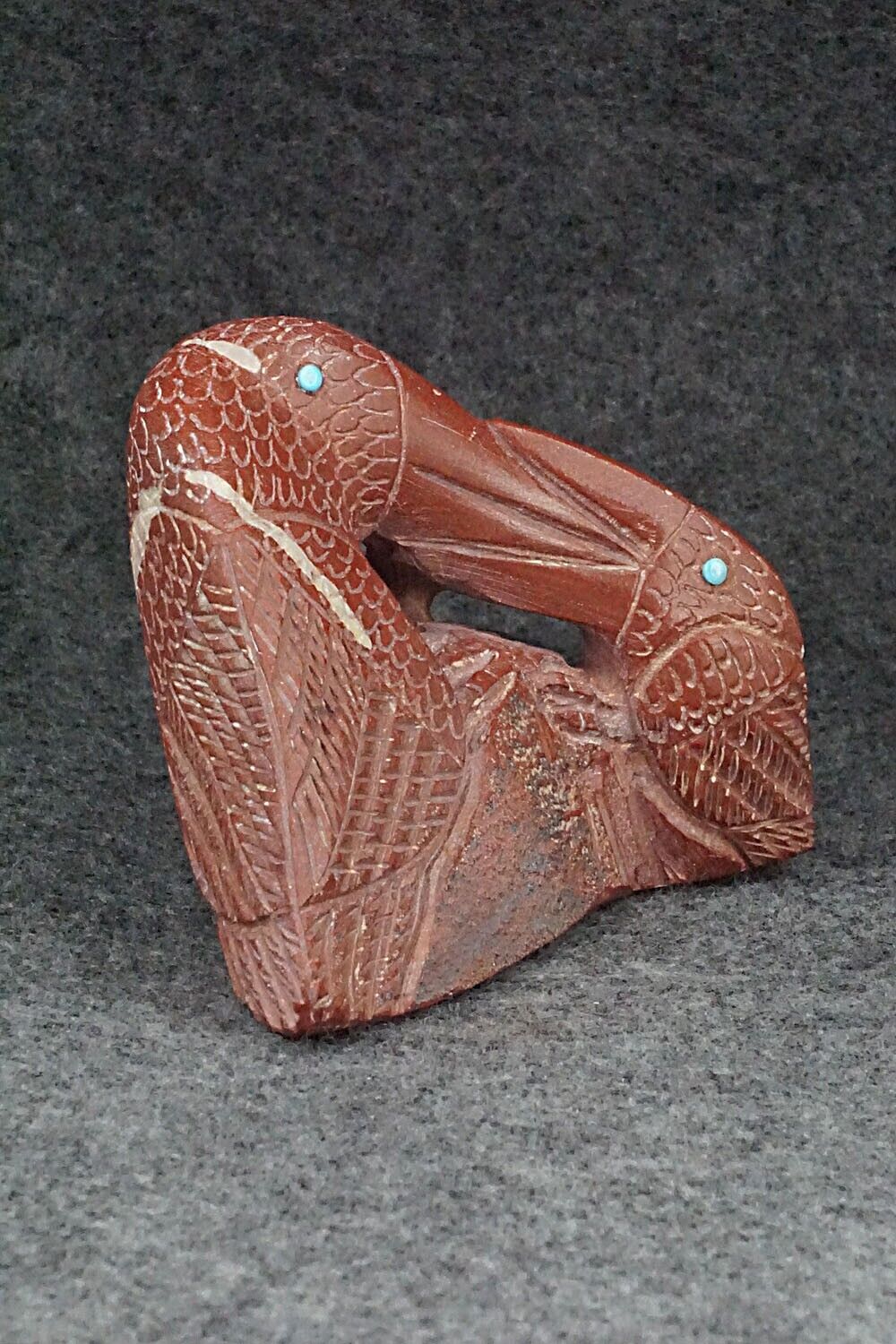 Eagles Zuni Fetish Carving - Carlton Kaamasee