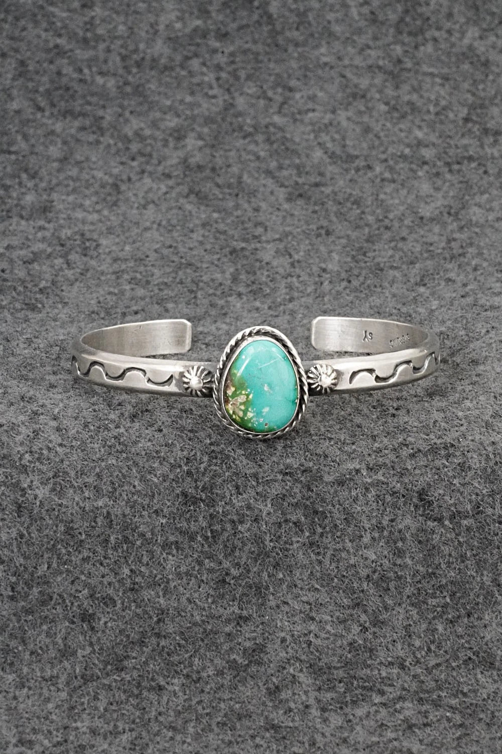 Turquoise & Sterling Silver Bracelet - Samuel Yellowhair