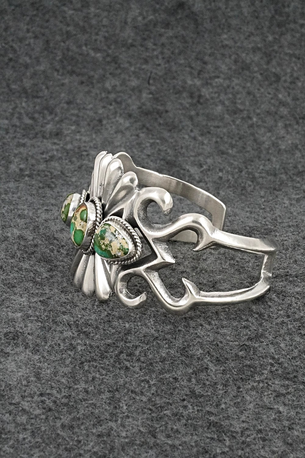 Turquoise & Sterling Silver Bracelet - Eugene Gruber