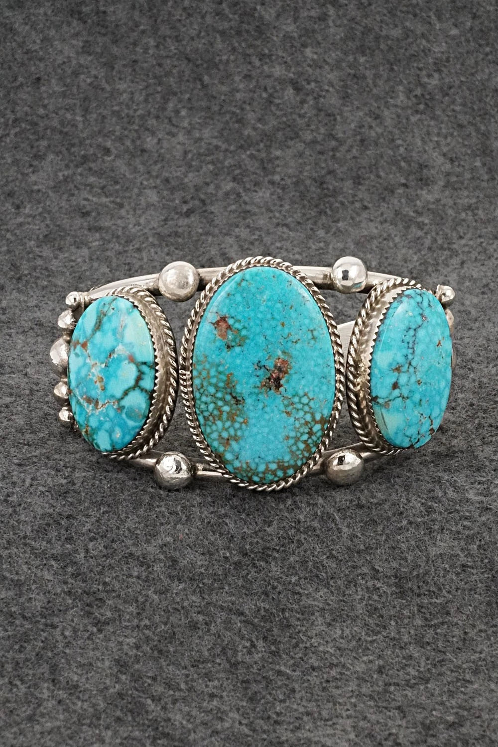 Turquoise & Sterling Silver Bracelet - Ray Nez