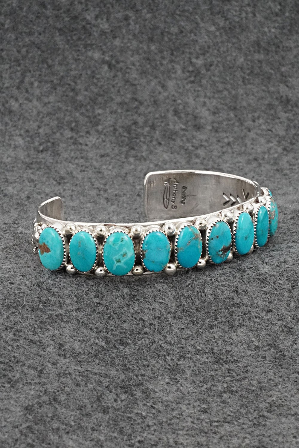 Turquoise & Sterling Silver Bracelet - Anthony Brown
