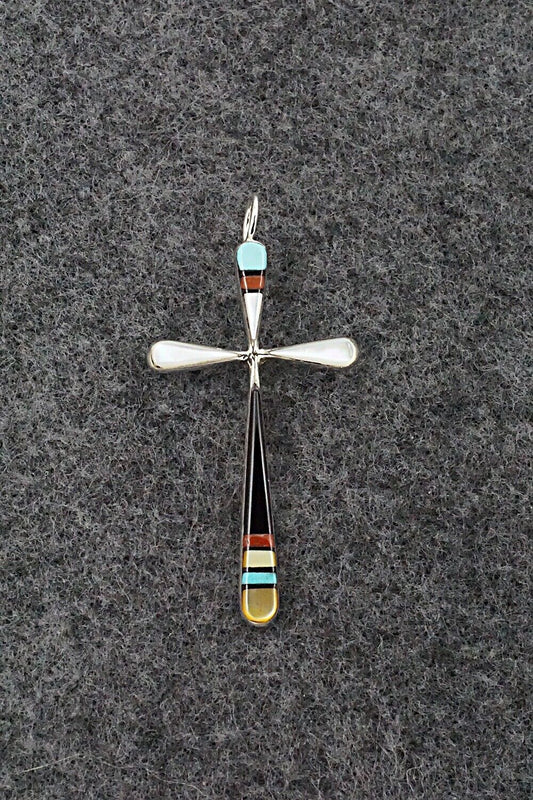Multi Stone & Sterling Silver Pendant - Sylvester Noche