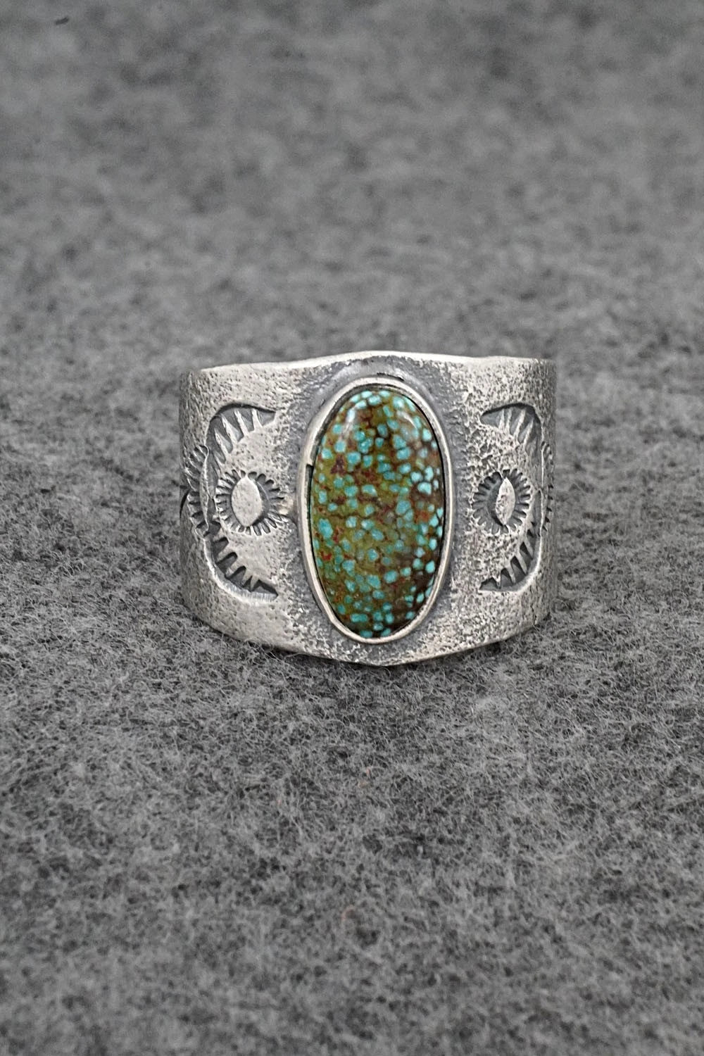 Turquoise & Sterling Silver Ring - Cody Noble - Size 13.5