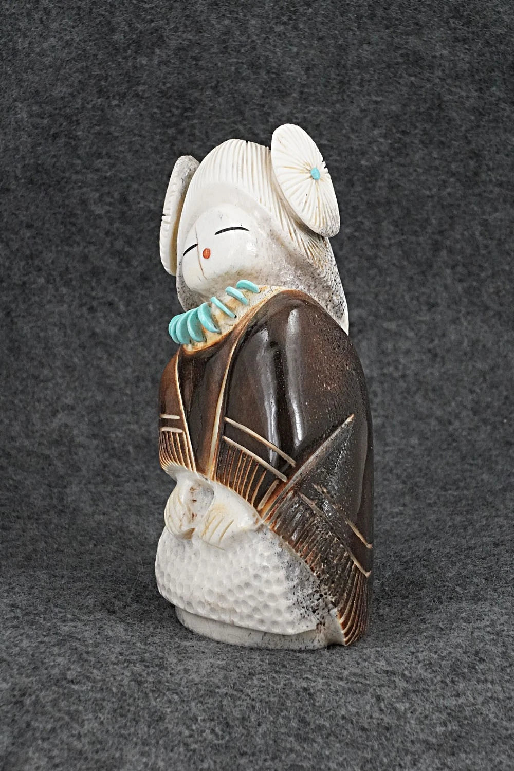 Corn Maiden Zuni Fetish Carving - Claudia Peina