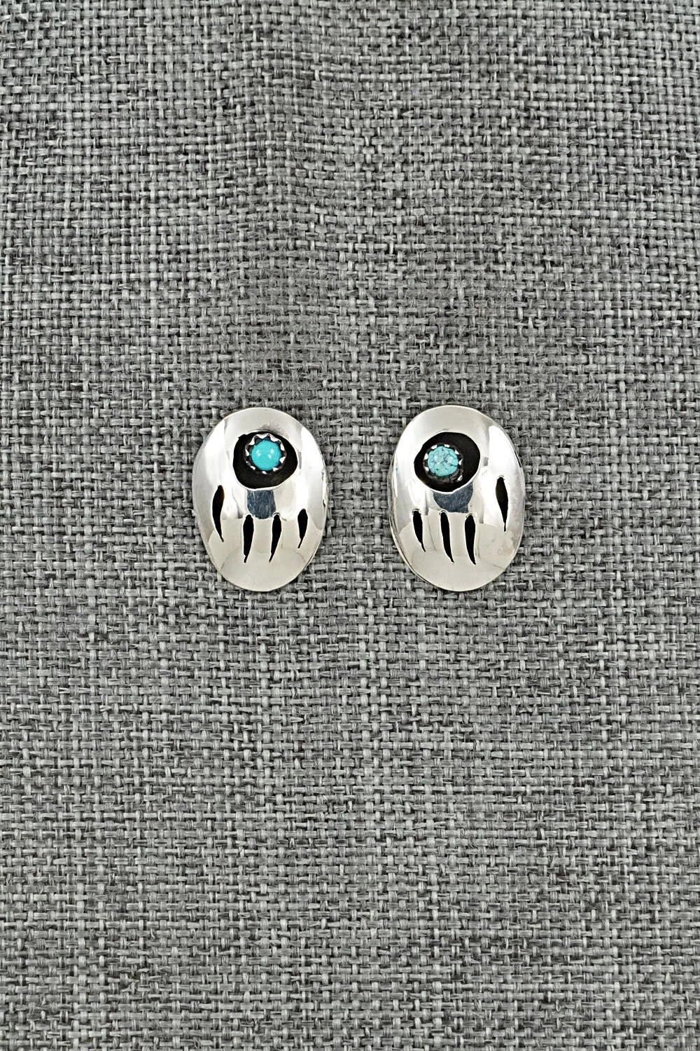 Turquoise & Sterling Silver Earrings - David Morgan