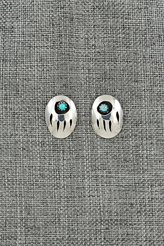 Turquoise & Sterling Silver Earrings - David Morgan