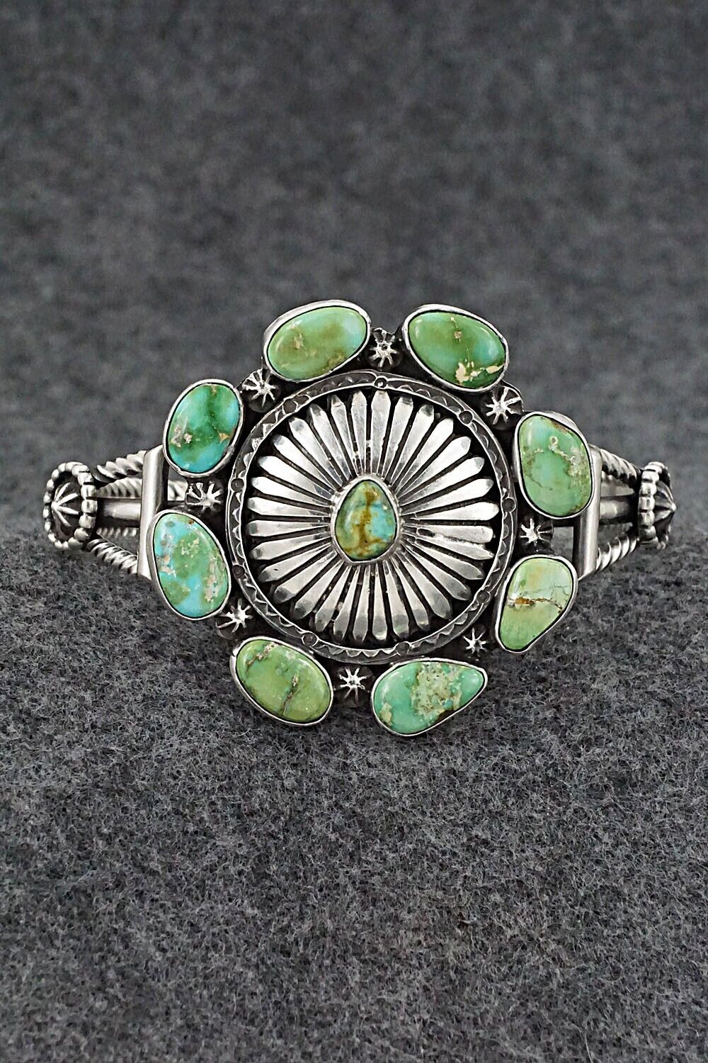 Turquoise & Sterling Silver Bracelet - Harry B. Yazzie