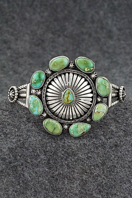Turquoise & Sterling Silver Bracelet - Harry B. Yazzie