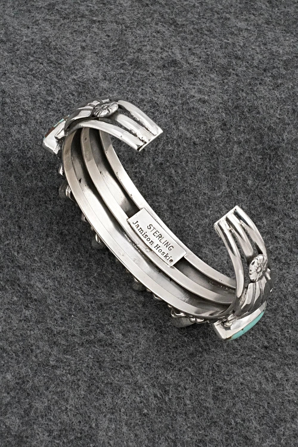 Turquoise & Sterling Silver Bracelet - Jamison Hoskie