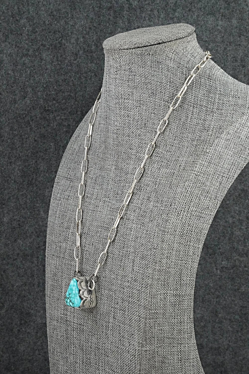 Turquoise & Sterling Silver Necklace - Randy Boyd