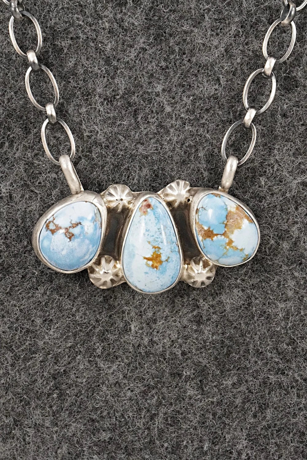 Turquoise & Sterling Silver Necklace - Kathleen Livingston
