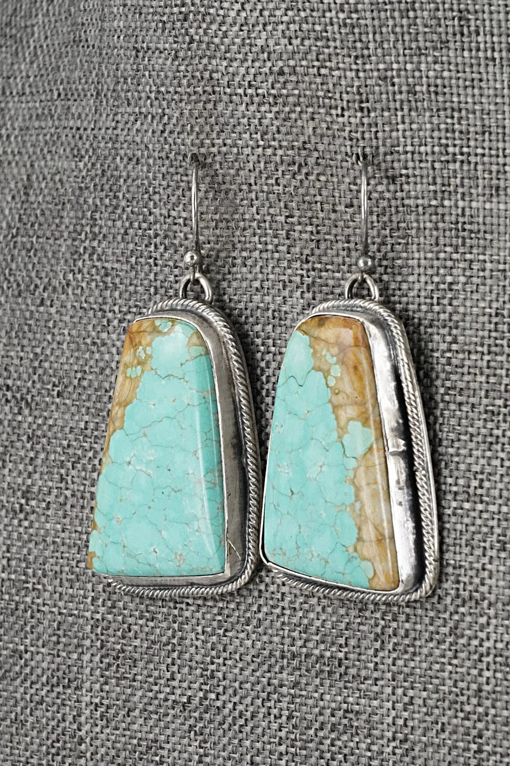 Turquoise & Sterling Silver Necklace and Earrings Set - Bobby Johnson