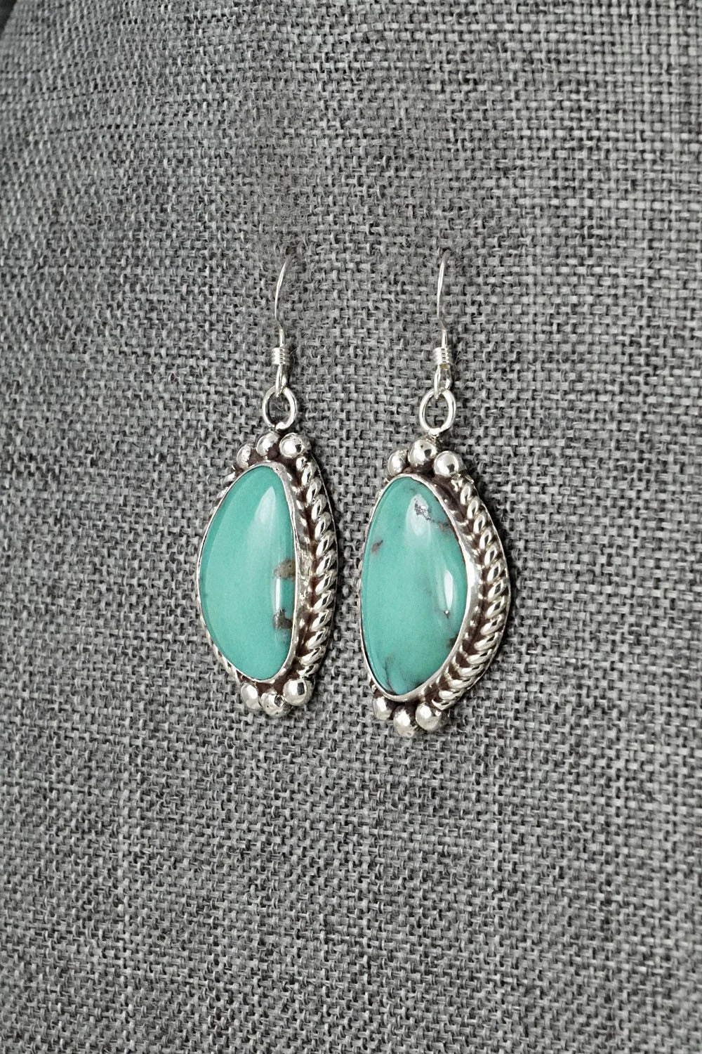 Turquoise & Sterling Silver Earrings - Antwone Brown