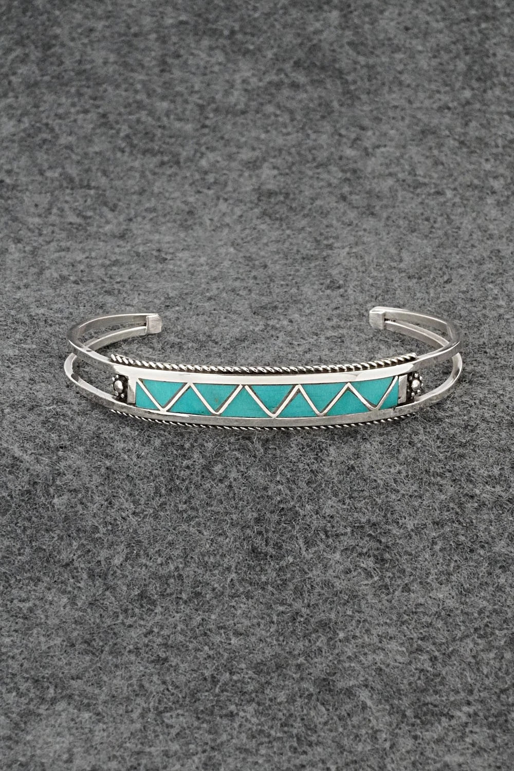 Turquoise & Sterling Silver Bracelet - Claudine Haloo