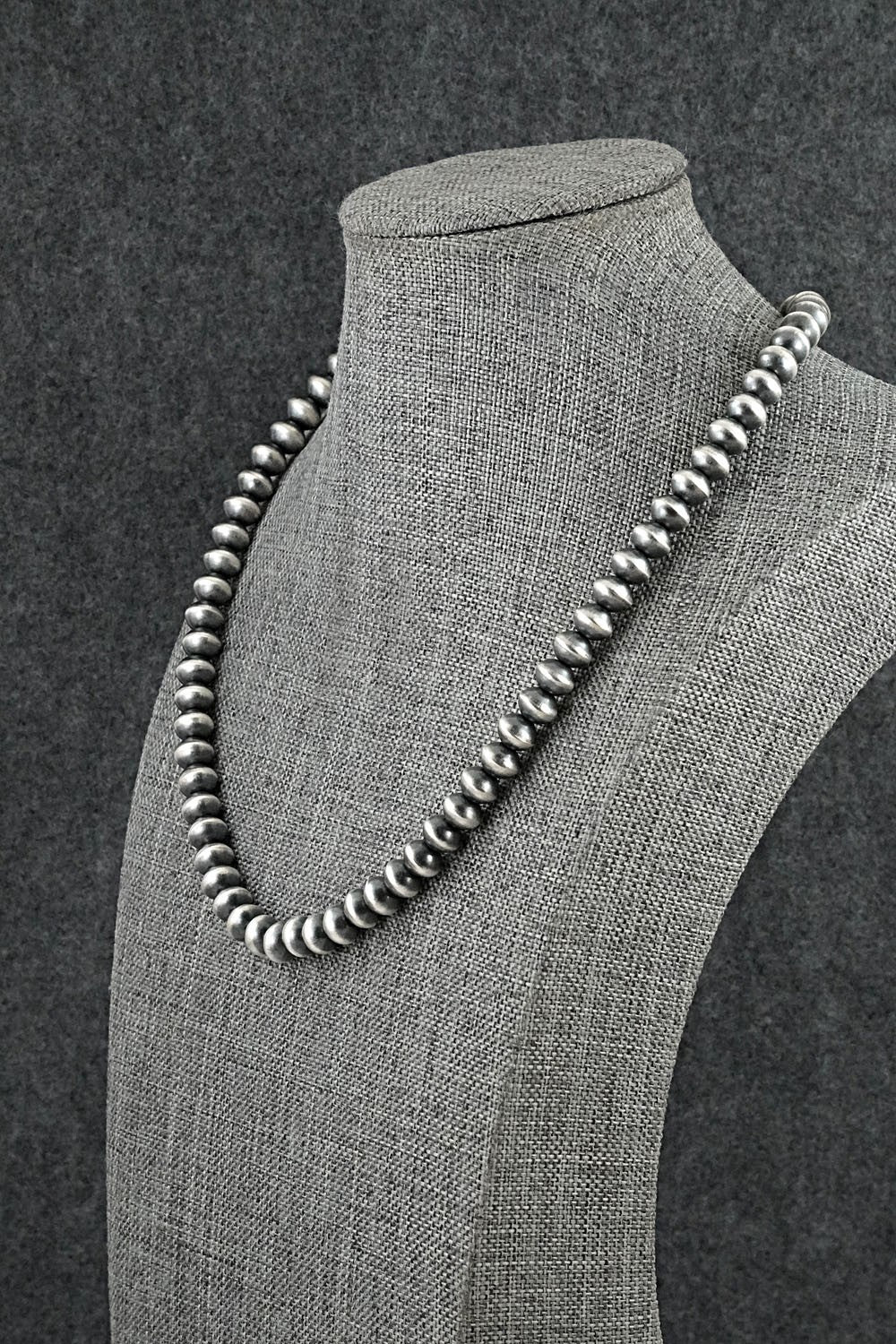 Sterling Silver Navajo Pearl Necklace 18" - Tonisha Haley