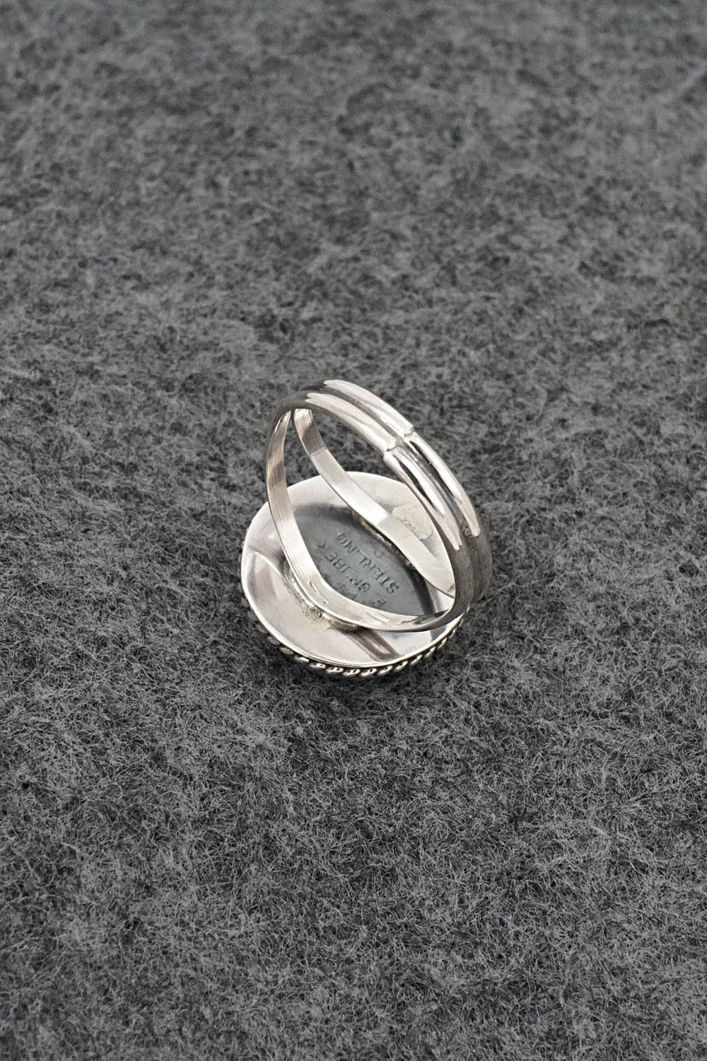 Turquoise & Sterling Silver Ring - Eugene Gruber - Size 6