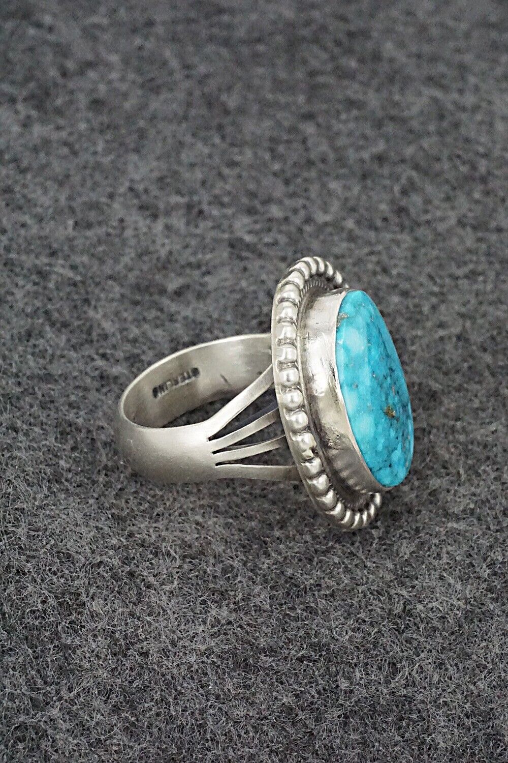 Turquoise & Sterling Silver Ring - Marita Benally - Size 8