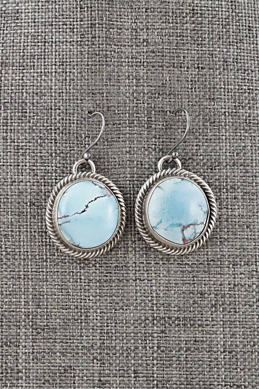 Turquoise & Sterling Silver Pendant and Earrings Set - Bobby Johnson