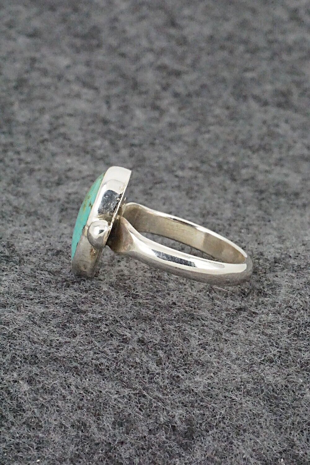 Turquoise & Sterling Silver Ring - Priscilla Reeder - Size 8