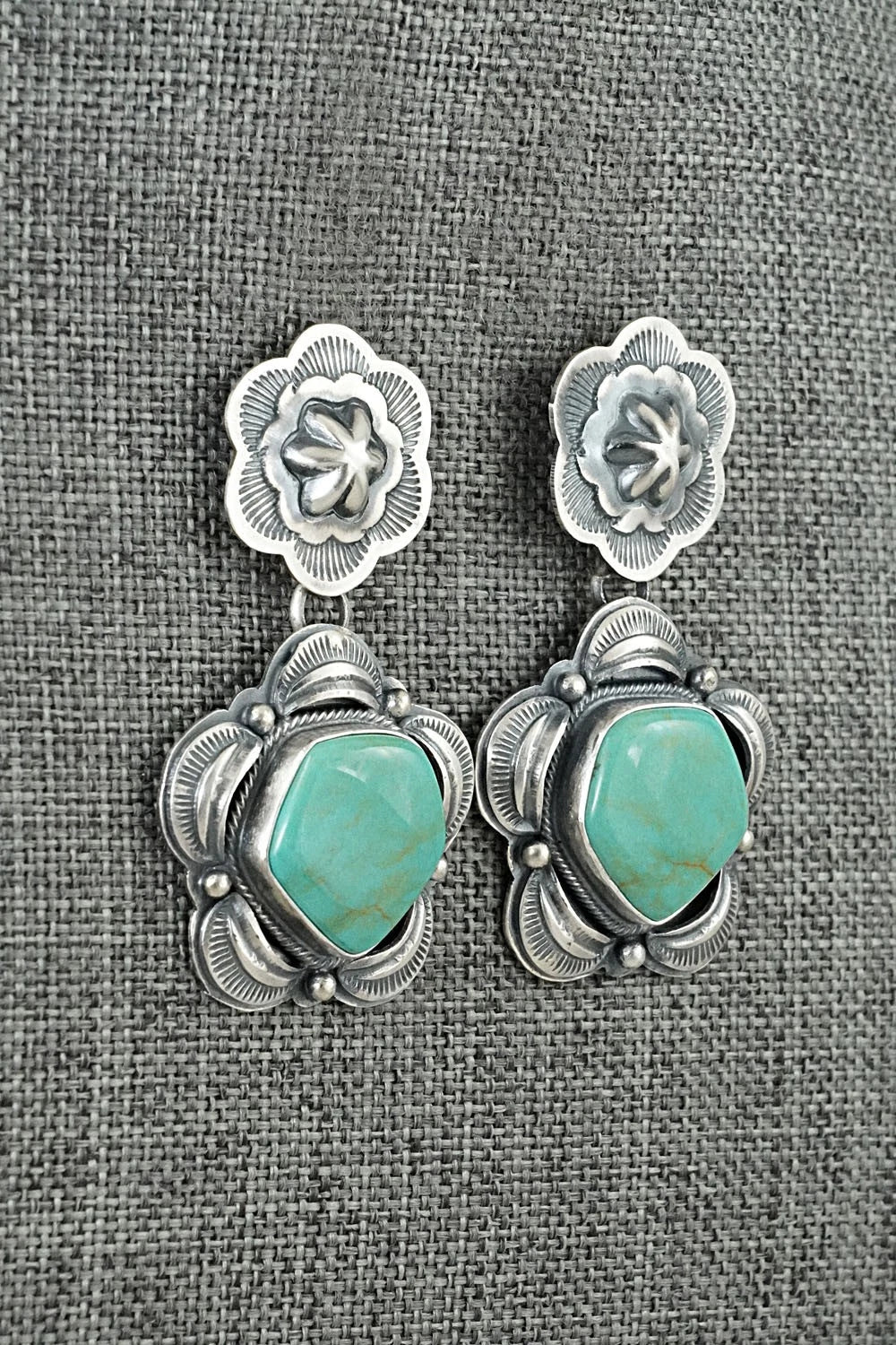 Turquoise & Sterling Silver Earrings - Randy Boyd