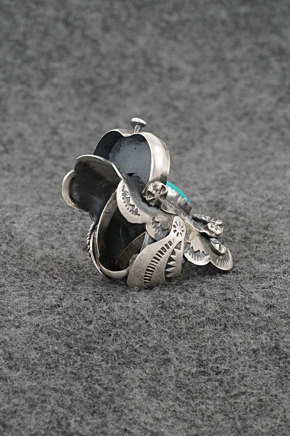 Turquoise & Sterling Silver Ring - Tim Yazzie - Size 7
