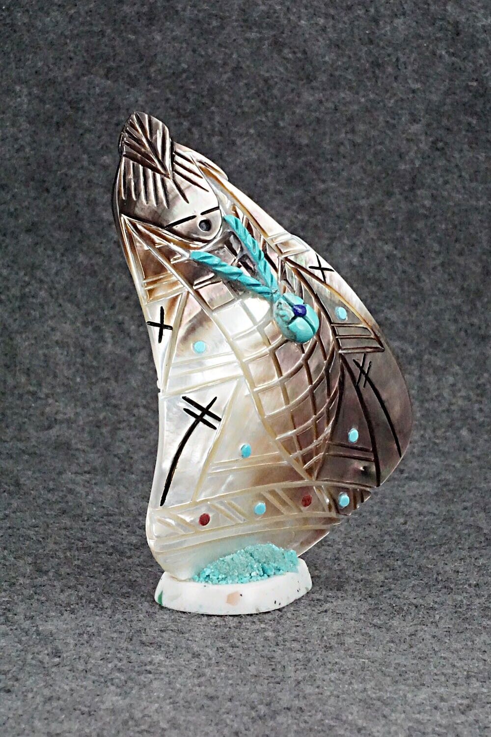Corn Maiden Zuni Fetish Carving - Vickie Quandelacy