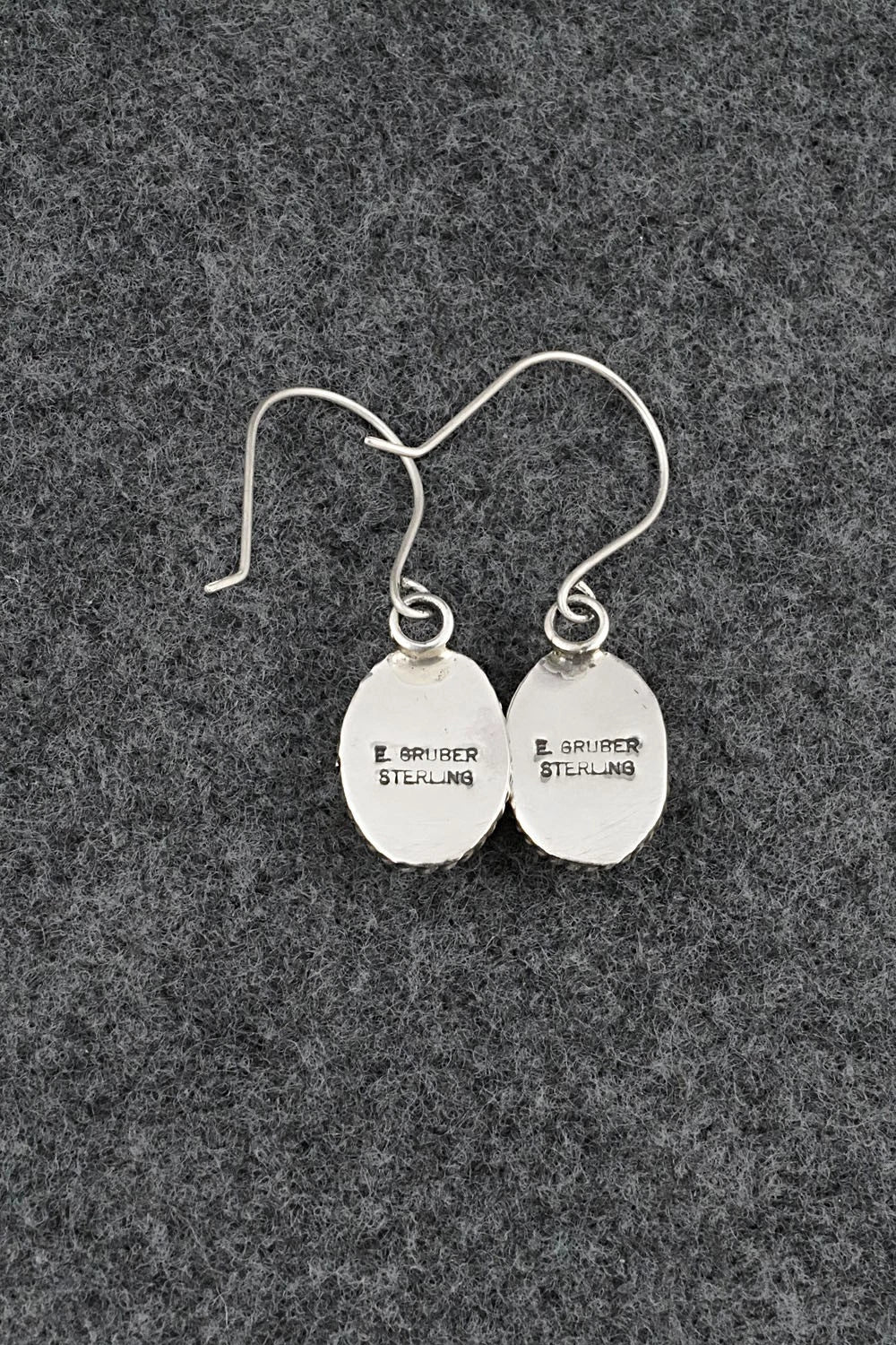 Turquoise & Sterling Silver Earrings - Eugene Gruber