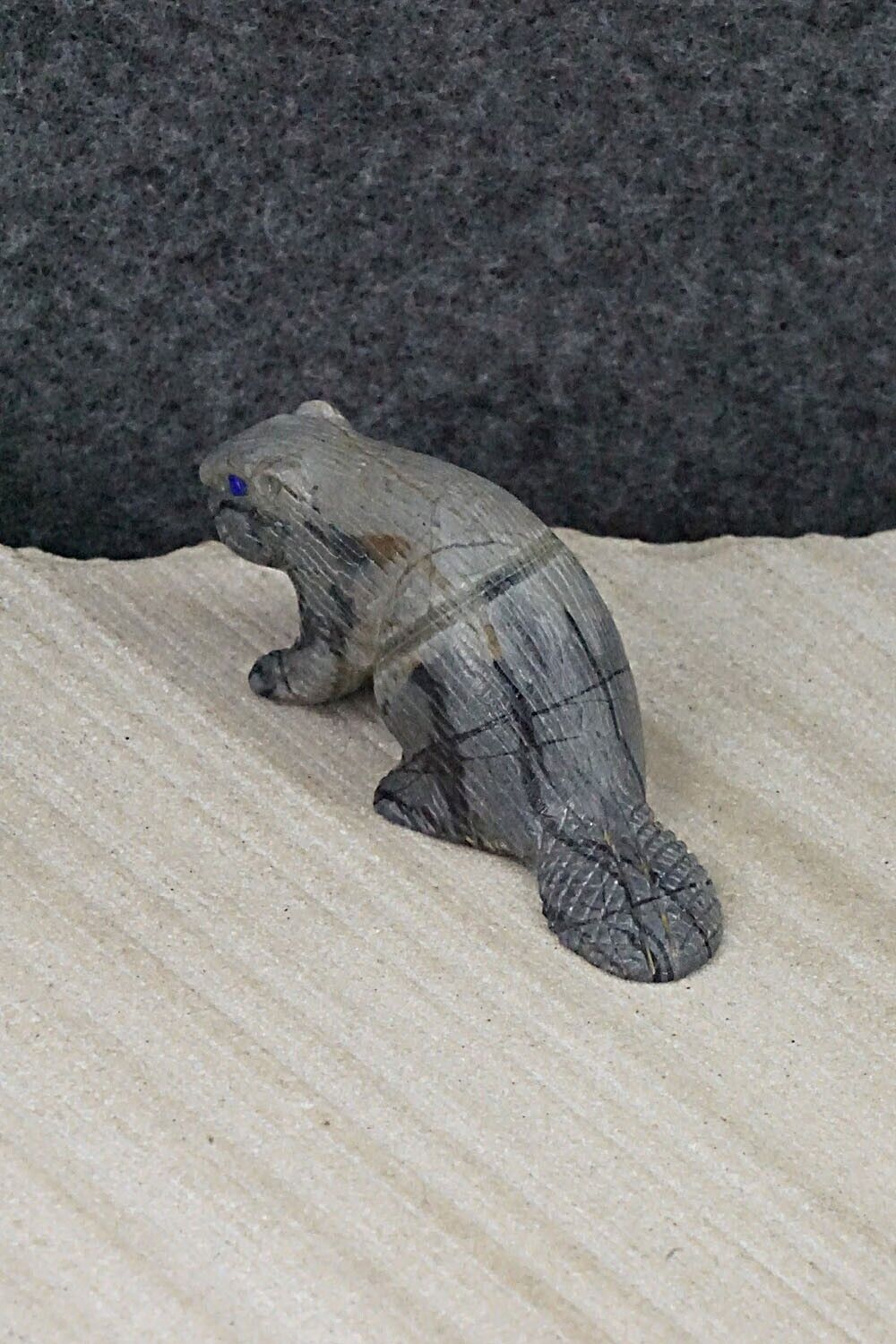 Beaver Zuni Fetish Carving - Lance Cheama