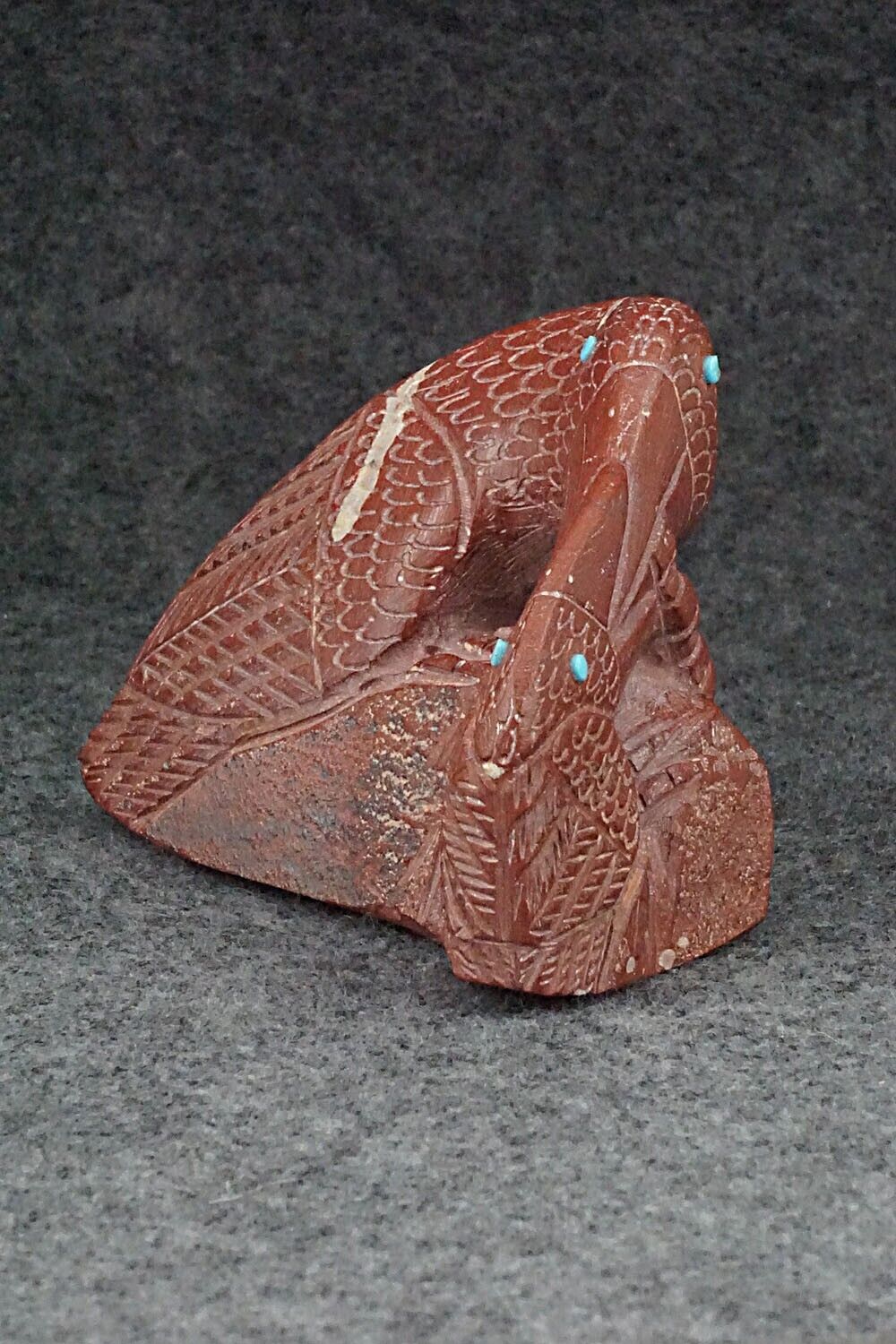 Eagles Zuni Fetish Carving - Carlton Kaamasee