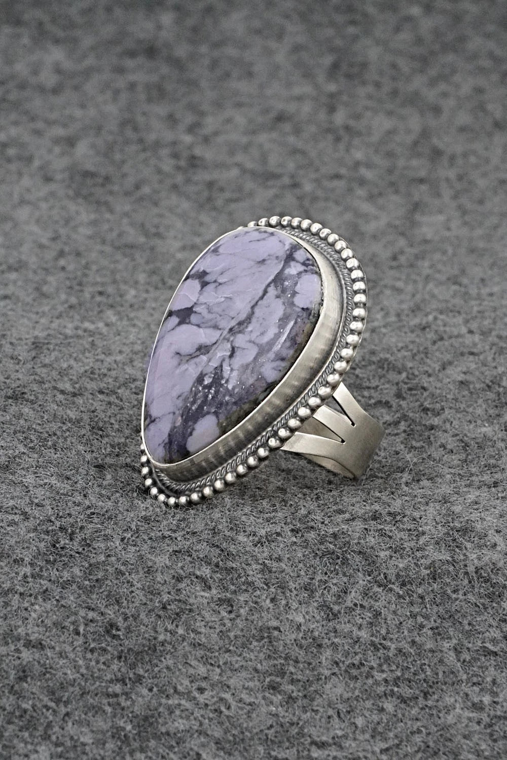 Morado & Sterling Silver Ring - Darrin Livingston - Size 9.5