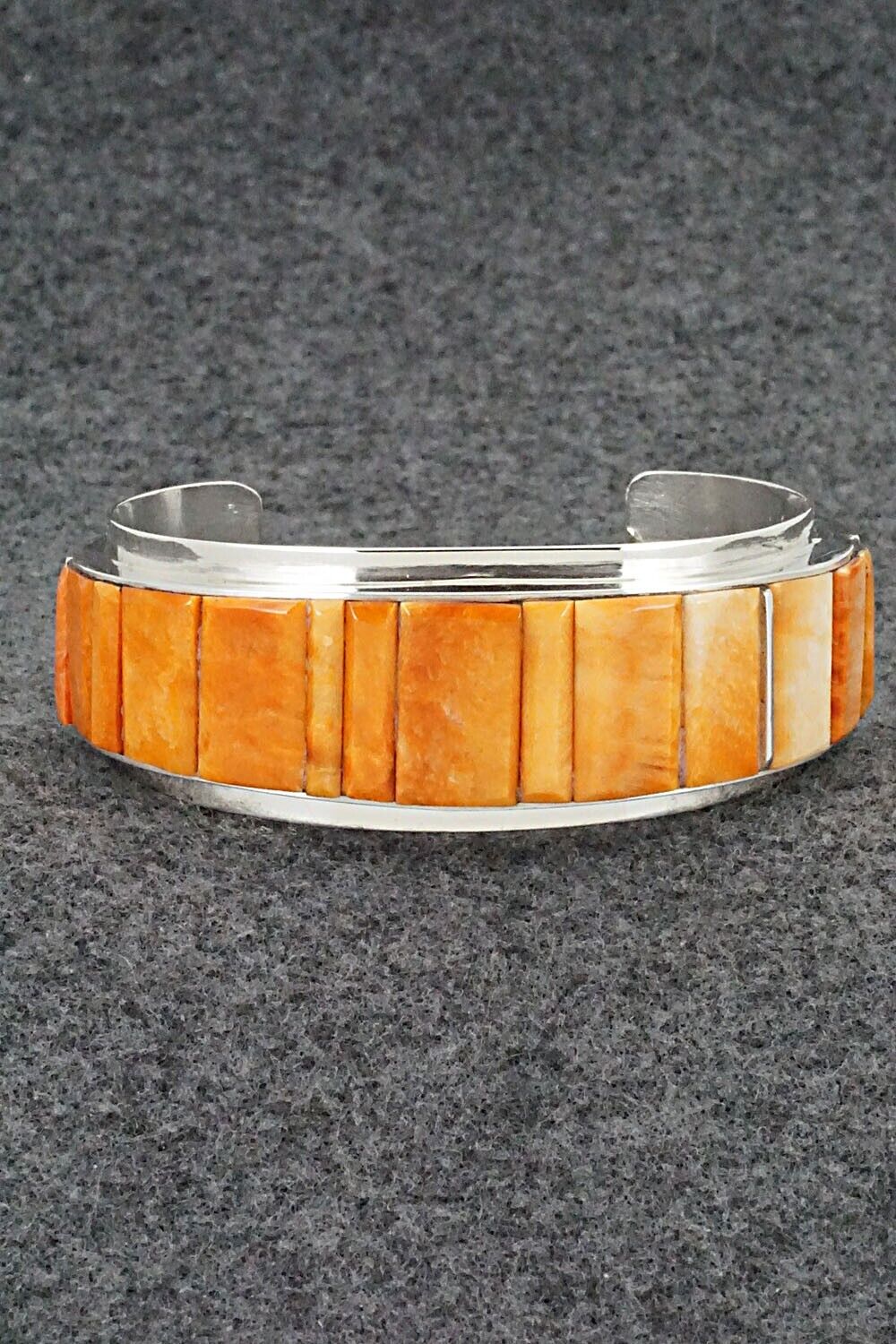 Spiny Oyster & Sterling Silver Bracelet - Harold Smith