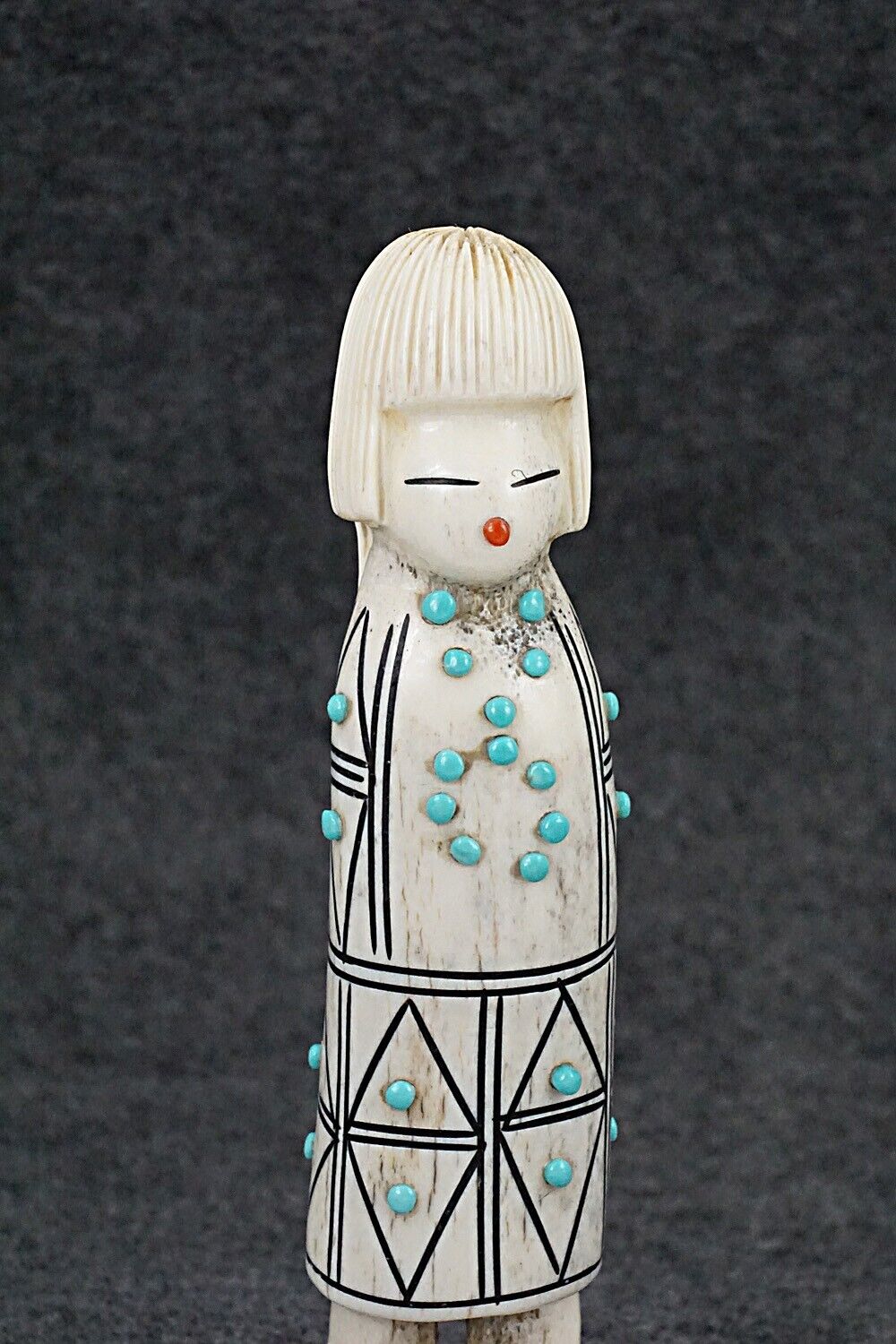 Corn Maiden Zuni Fetish Carving - Claudia Peina