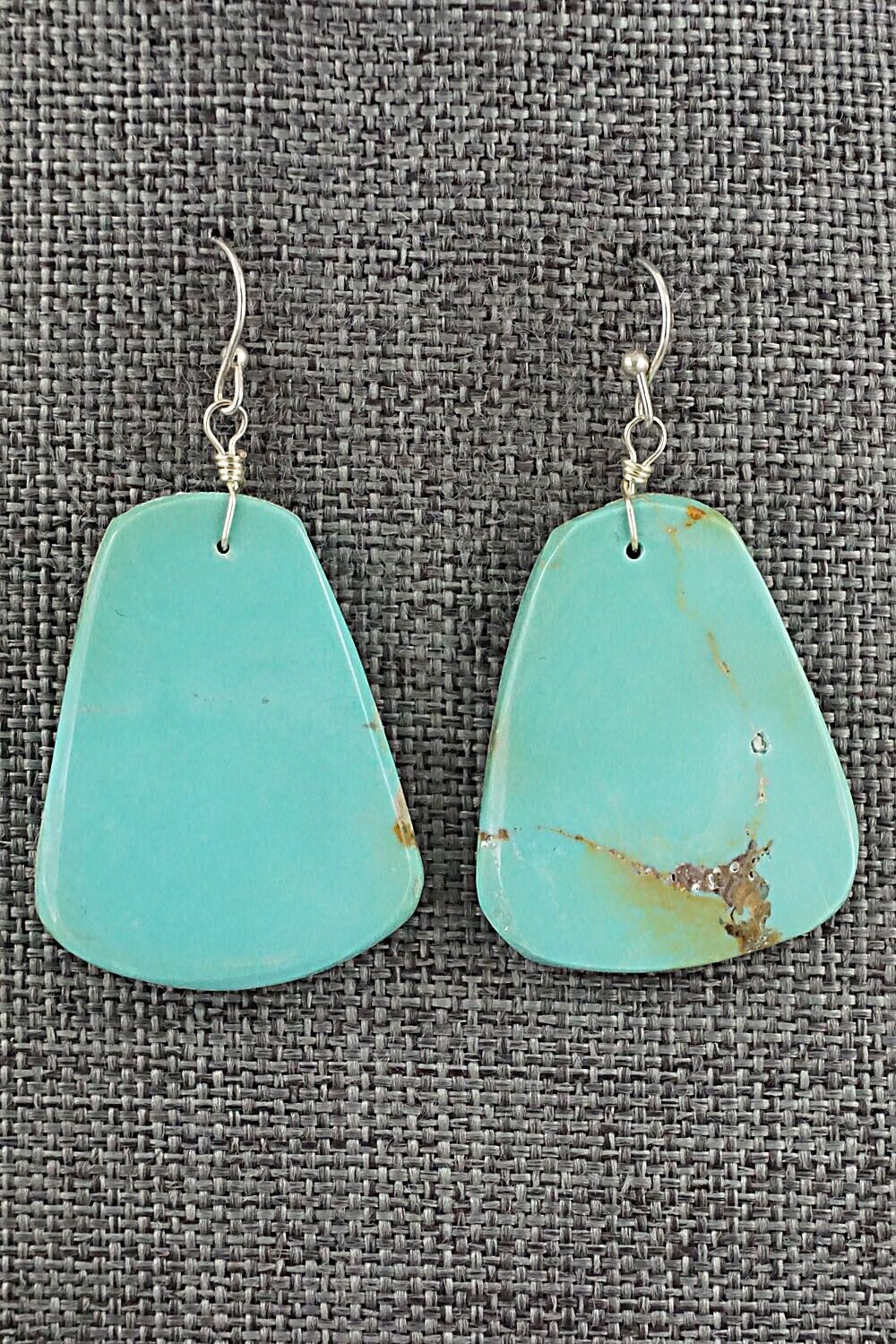 Turquoise & Sterling Silver Earrings - Joe Garcia