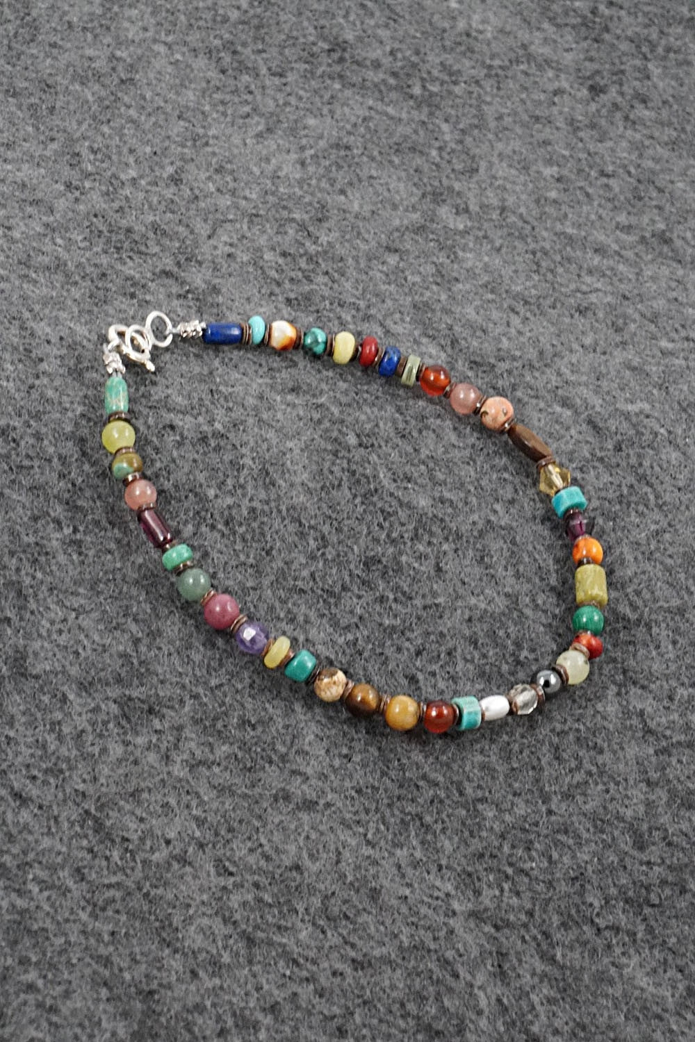 Multi-Stone & Sterling Silver Bracelet - Helen Tsosie