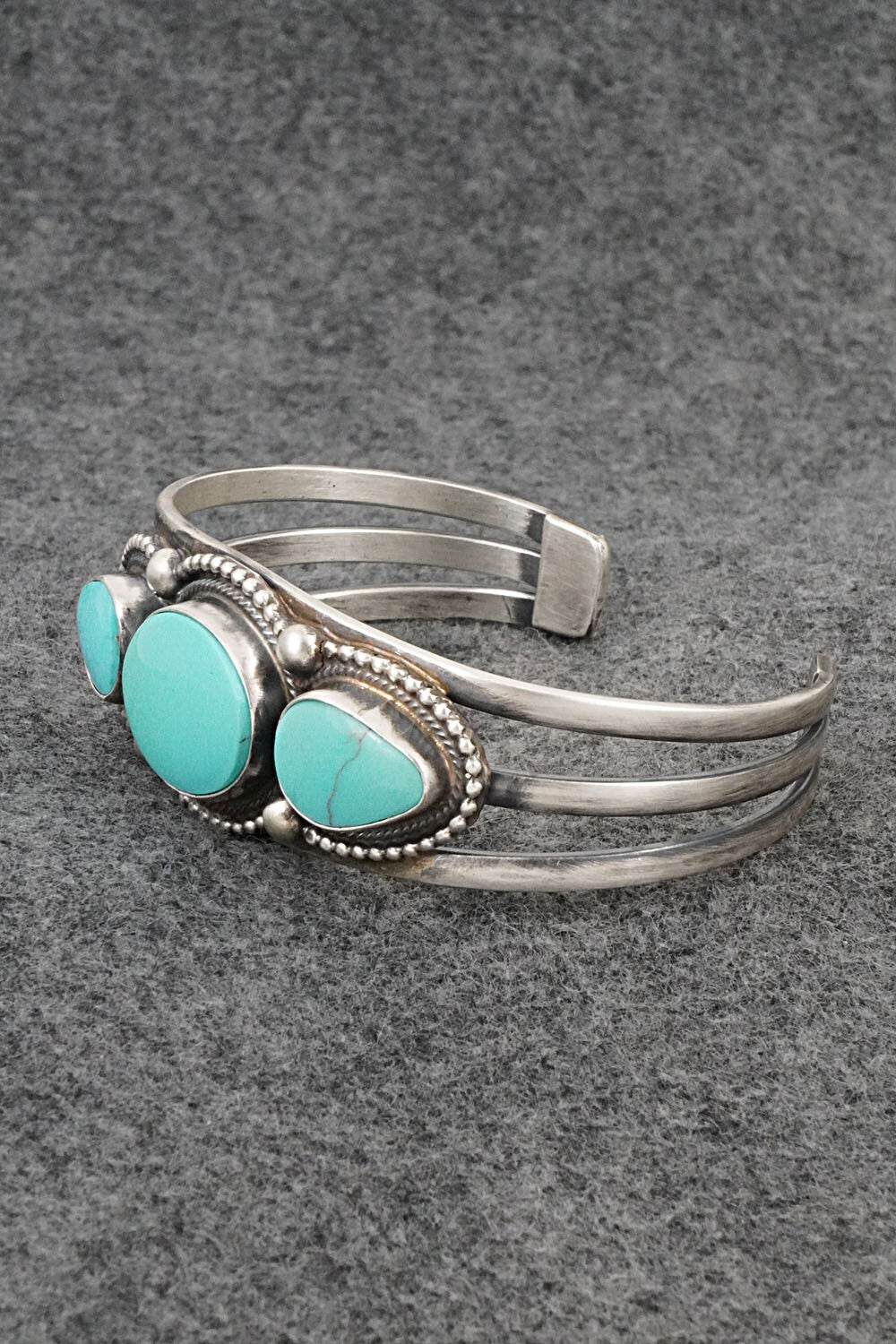 Turquoise & Sterling Silver Bracelet - Kathleen Chavez