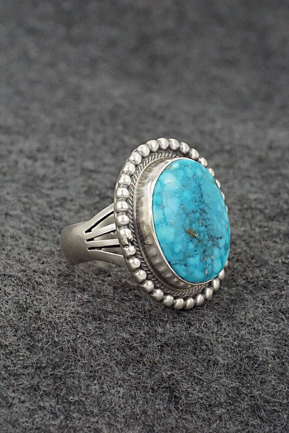 Turquoise & Sterling Silver Ring - Marita Benally - Size 8