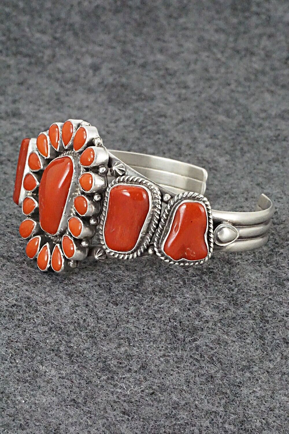 Coral & Sterling Silver Bracelet - Derrick Gordon