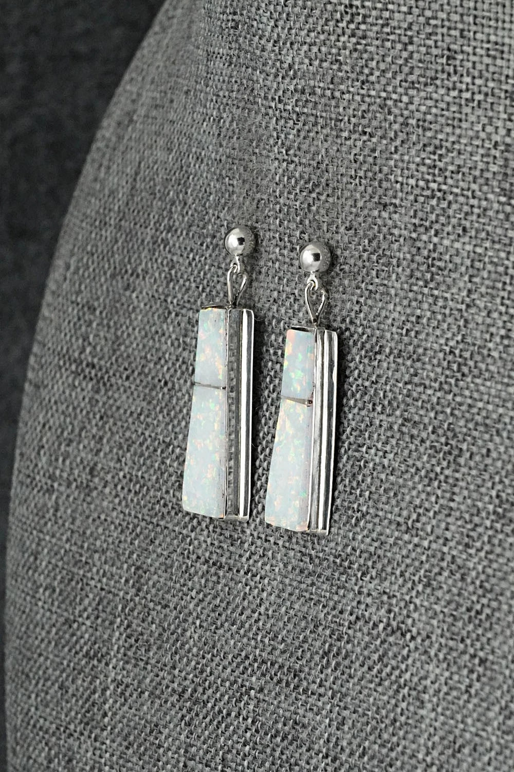 Opalite & Sterling Silver Earrings - Brenda Pete