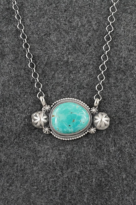 Turquoise & Sterling Silver Necklace - Darrin Livingston