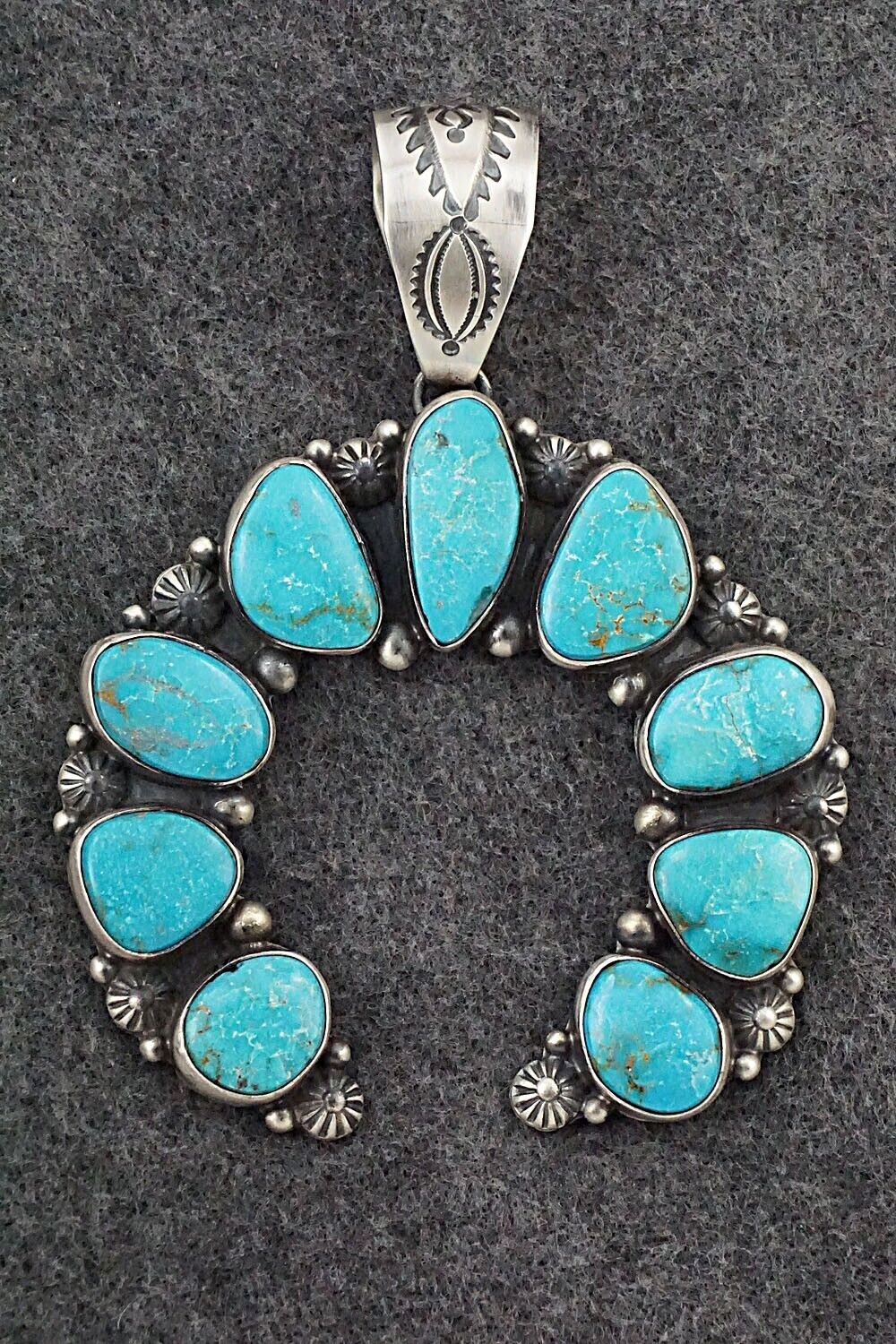 Turquoise & Sterling Silver Pendant - Kathleen Livingston