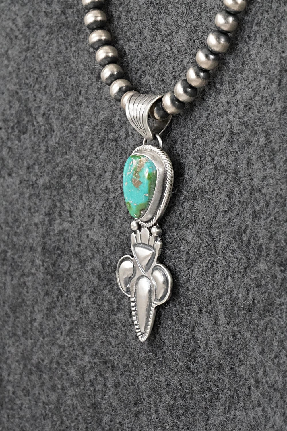 Turquoise & Sterling Silver Necklace - Gary Shorty