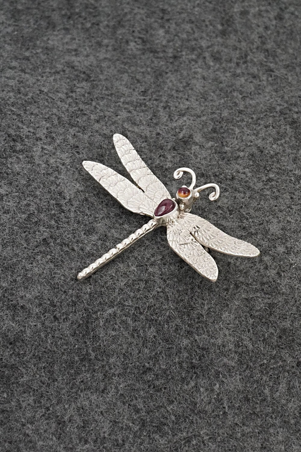 Spiny Oyster & Sterling Silver Pendant/Pin - Lee Charley