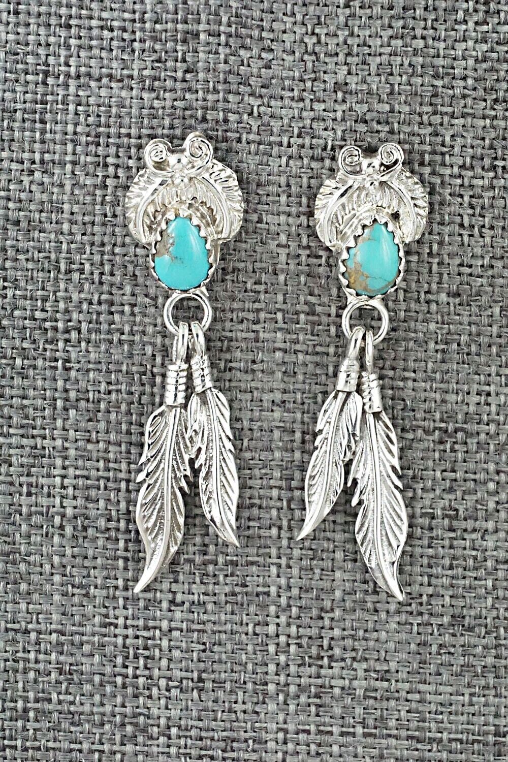 Turquoise and Sterling Silver Earrings - Sharon McCarthy