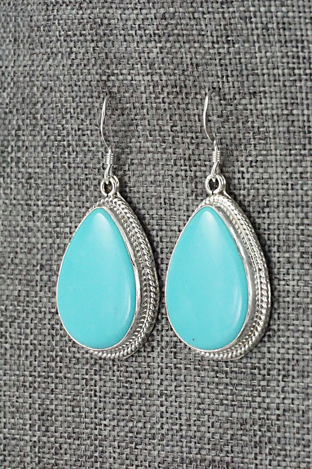 Turquoise and Sterling Silver Earrings - Sharon McCarthy