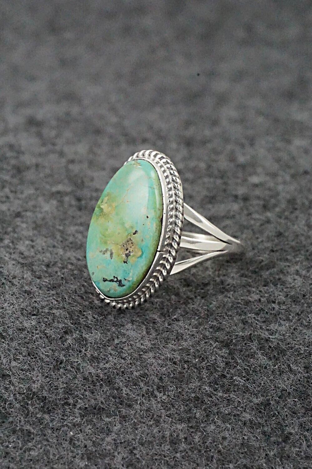 Turquoise & Sterling Silver Ring - Judy Largo - Size 7
