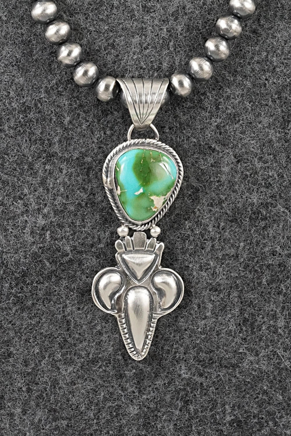 Turquoise & Sterling Silver Necklace - Gary Shorty