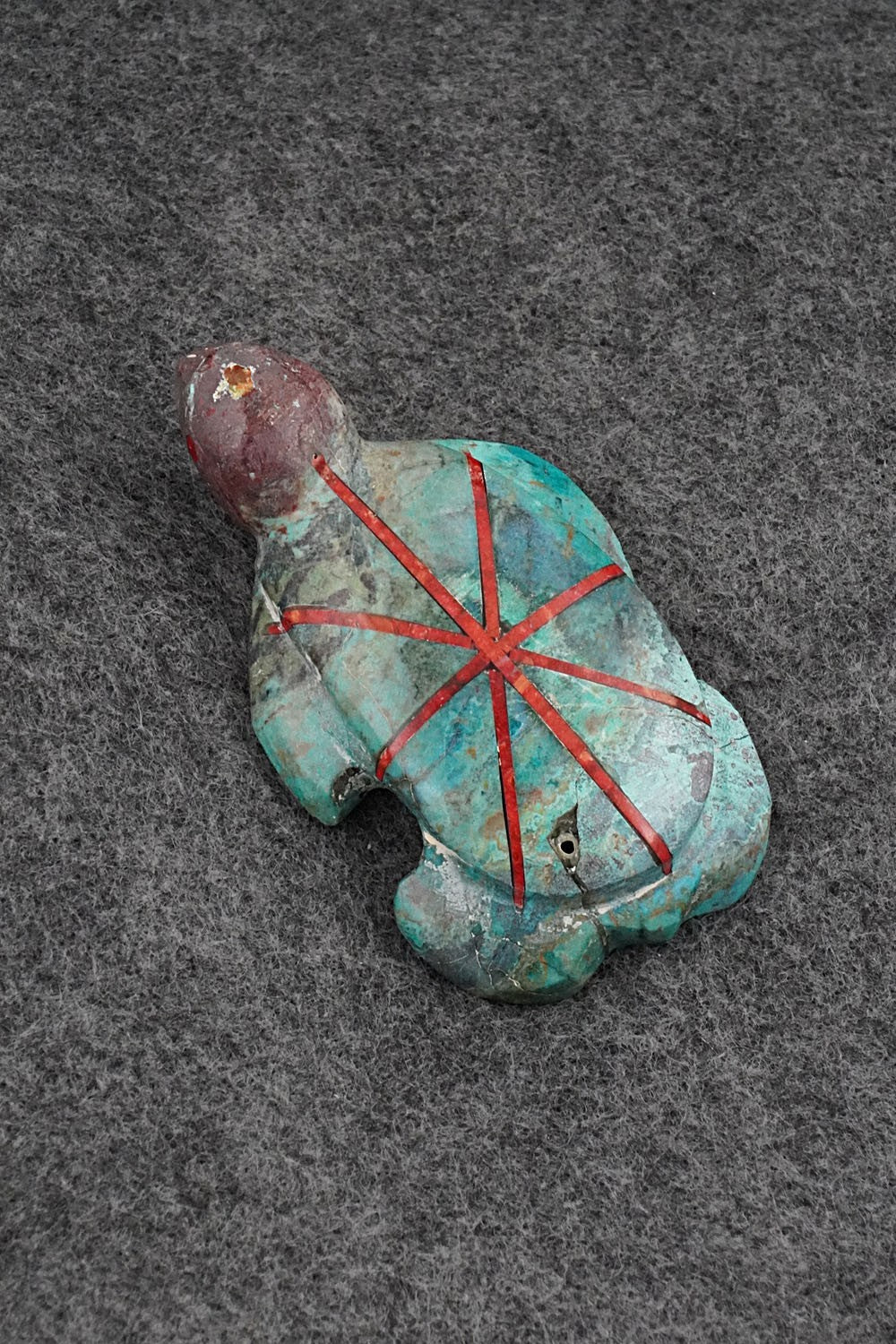 Turtle Zuni Fetish Carving - Kenric Laiwakete