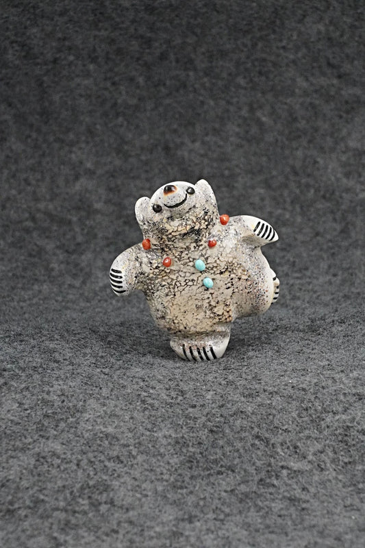 Dancing Bear Zuni Fetish Carving - Claudia Peina