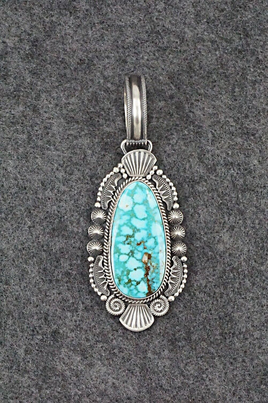 Turquoise & Sterling Silver Pendant - Michael Calladitto