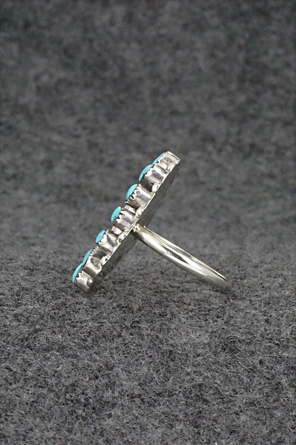 Turquoise & Sterling Silver Ring - Mary Chavez - Size 7.75
